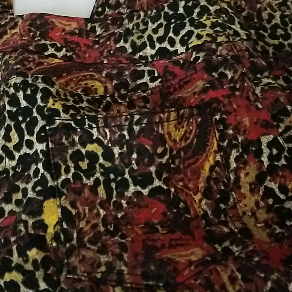Soft Surroundings Animal Print Pants XS - Picture 7 of 13